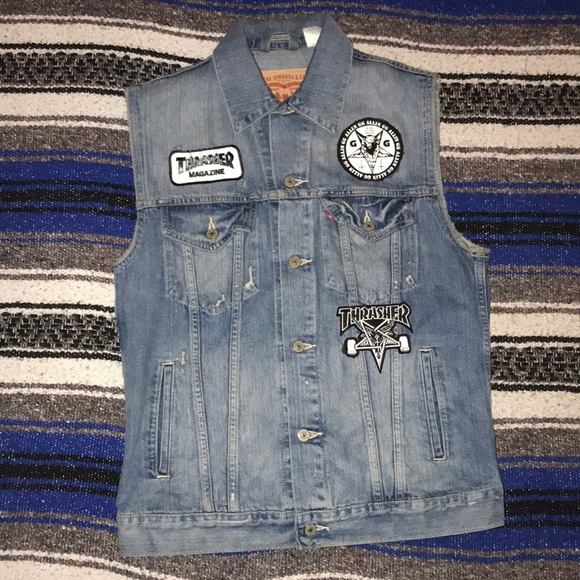 thrasher jean jacket